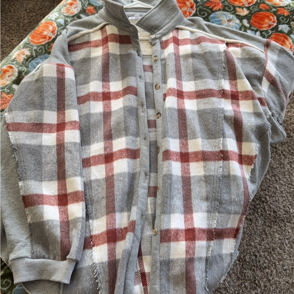 Chic soul plaid shacket size 3xl